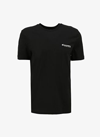 Discovery Expedition Siyah Erkek Bisiklet Yaka T-Shirt D4SM-TST3294