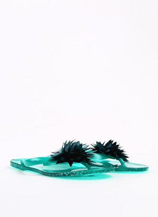 F By Fabrika Yeşil Kadın Plaj Terliği PUPPIES