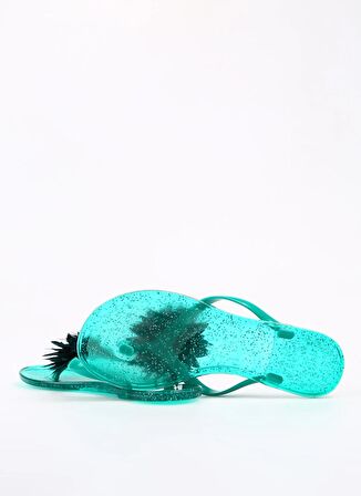 F By Fabrika Yeşil Kadın Plaj Terliği PUPPIES
