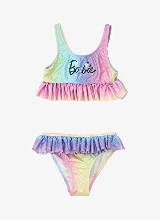 Barbie Çok Renkli Kız Çocuk Bikini Takım BRB4SG-BKİ6004