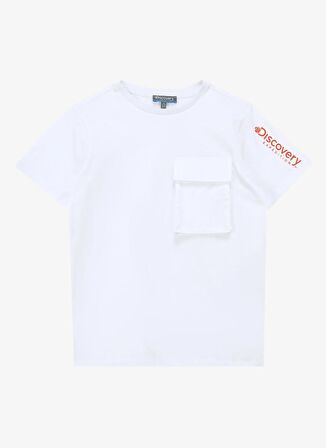 Baskılı Beyaz Erkek T-Shirt D4SB-TST3032