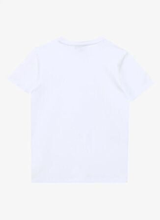 Baskılı Beyaz Erkek T-Shirt D4SB-TST3032