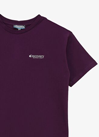Baskılı Mor Erkek T-Shirt D4SB-TST3034