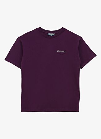 Baskılı Mor Erkek T-Shirt D4SB-TST3034