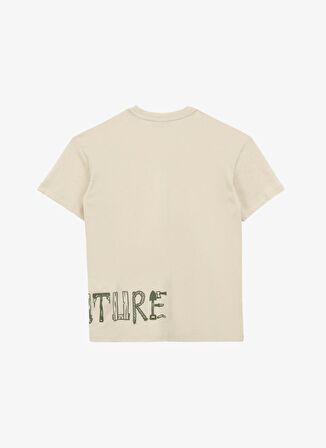 Discovery Expedition Baskılı Bej Erkek T-Shirt D4SB-TST3035