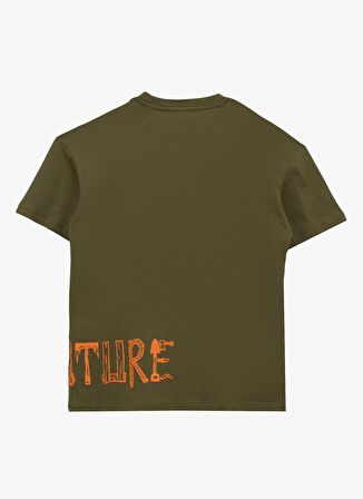 Discovery Expedition Baskılı Haki Erkek T-Shirt D4SB-TST3035
