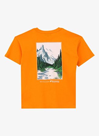 Baskılı Somon Erkek T-Shirt D4SB-TST3036
