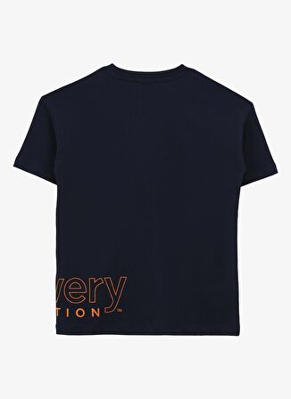 Discovery Expedition Baskılı Lacivert Erkek T-Shirt D4SB-TST3044