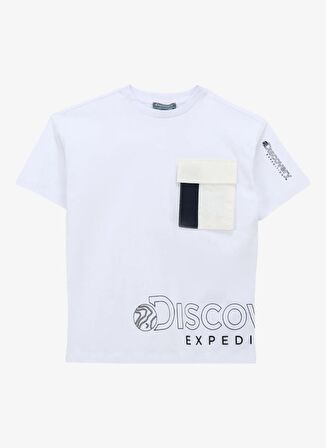 Discovery Expedition Baskılı Beyaz Erkek T-Shirt D4SB-TST3044