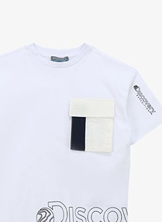 Discovery Expedition Baskılı Beyaz Erkek T-Shirt D4SB-TST3044