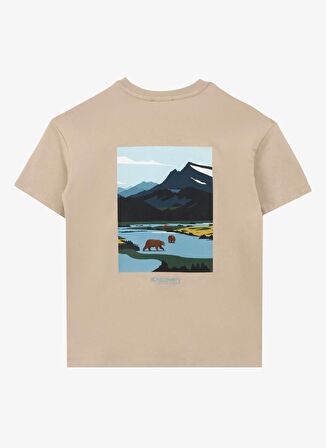 Baskılı Bej Erkek T-Shirt D4SB-TST3041