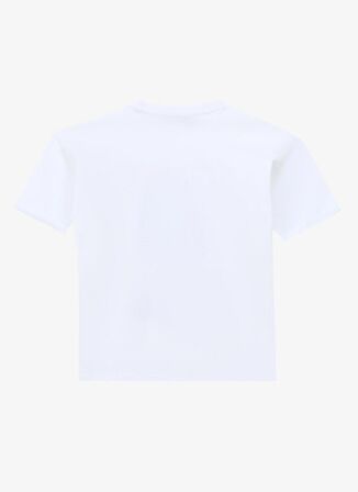 Baskılı Beyaz Erkek T-Shirt D4SB-TST3046