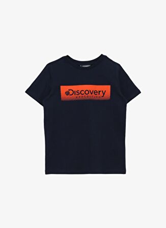 Baskılı Lacivert Erkek T-Shirt D4SB-TST3048