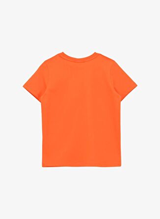 Baskılı Turuncu Erkek T-Shirt D4SB-TST3048