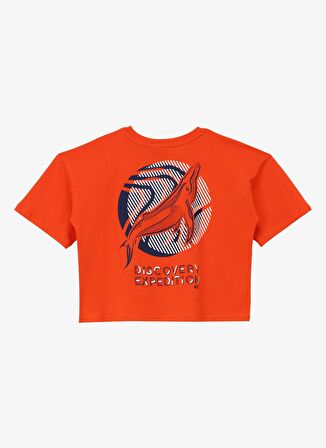 Baskılı Turuncu Kız Çocuk T-Shirt D4SG-TST3103