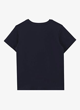 Baskılı Lacivert Erkek T-Shirt D4SB-TST3032