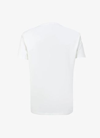 Discovery Expedition Beyaz Erkek Bisiklet Yaka Basic Baskılı T-Shirt D4SM-TST3312