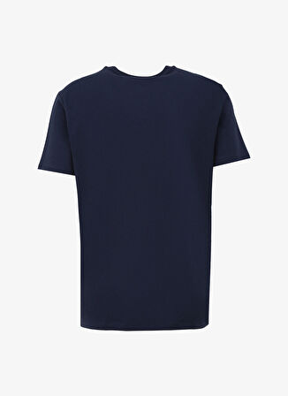 Discovery Expedition İndigo Erkek Bisiklet Yaka Basic Baskılı T-Shirt D4SM-TST3308