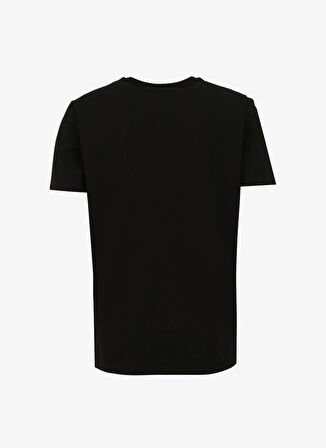 Discovery Expedition Siyah Erkek Bisiklet Yaka Basic Baskılı T-Shirt D4SM-TST3308