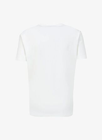 Discovery Expedition Beyaz Erkek Bisiklet Yaka Basic Baskılı T-Shirt D4SM-TST3310