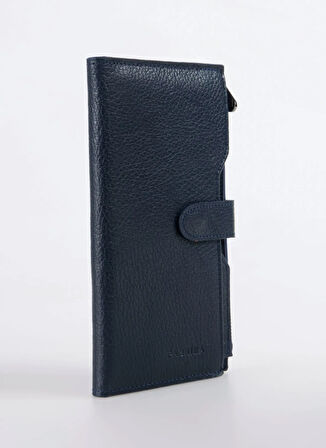 Fabrika Lacivert Kadın Cüzdan Frk 501 Flt Deri Laci