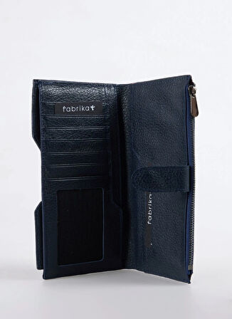 Fabrika Lacivert Kadın Cüzdan Frk 501 Flt Deri Laci
