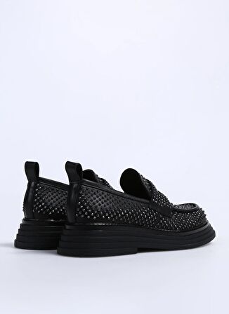 Laura Bellariva Siyah Kadın Deri Loafer P9061R-16