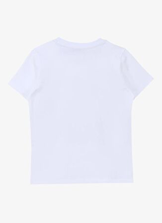 Jeep Ekru Erkek Çocuk Bisiklet Yaka Relaxed Baskılı T-Shirt C4SB-TST4004