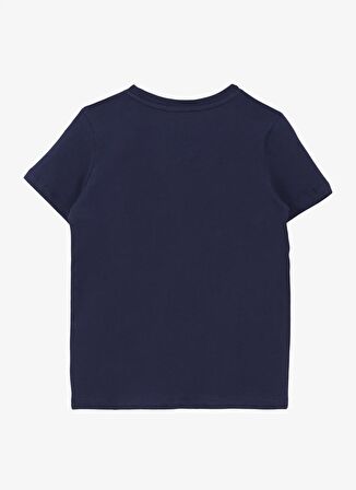 Jeep Lacivert Erkek Çocuk Bisiklet Yaka Relaxed Baskılı T-Shirt C4SB-TST4102