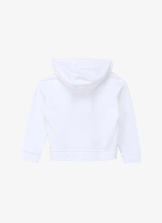 Jeep Ekru Kız Çocuk Kapüşonlu Relaxed Baskılı Sweatshirt J4SG-SWT01