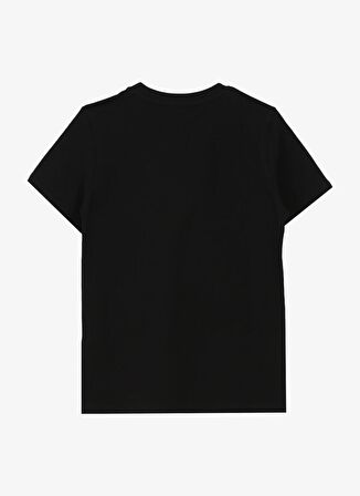 Jeep Siyah Erkek Çocuk Bisiklet Yaka Relaxed Baskılı T-Shirt C4SB-TST4041.