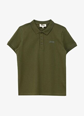 Jeep Haki Erkek Çocuk Polo Yaka Relaxed Baskılı Polo T-Shirt C4SB-TST104