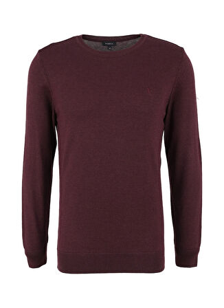 Bordo Melanj Erkek Bisiklet Yaka Basic Kazak F4WM-KZK 2844