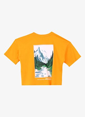 Baskılı Somon Kız Çocuk T-Shirt D4SG-TST3109