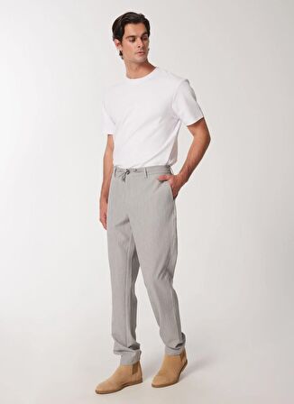 People By Fabrika Normal Bel Normal Paça Gri Erkek Chino Pantolon SPBF4SM-PNT5019