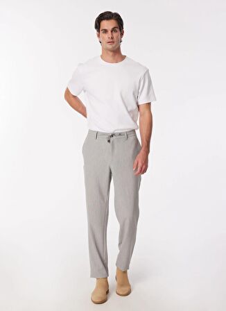 People By Fabrika Normal Bel Normal Paça Gri Erkek Chino Pantolon SPBF4SM-PNT5019