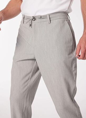 People By Fabrika Normal Bel Normal Paça Gri Erkek Chino Pantolon SPBF4SM-PNT5019