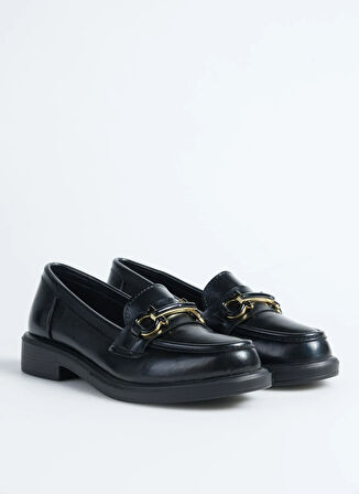 Fabrika Rugan Siyah Kadın Loafer FALLON