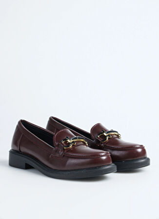 Fabrika Rugan Bordo Kadın Loafer FALLON