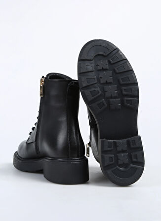 Fabrika Siyah Kadın Deri Bot D-DALY