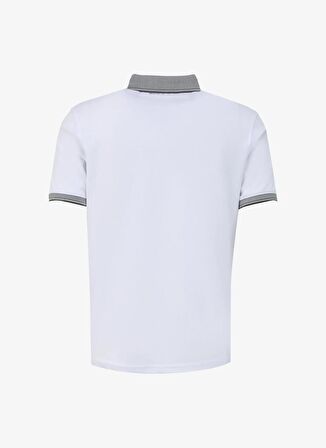 Düz Beyaz Erkek Polo T-Shirt SPBF4SM-TST5082