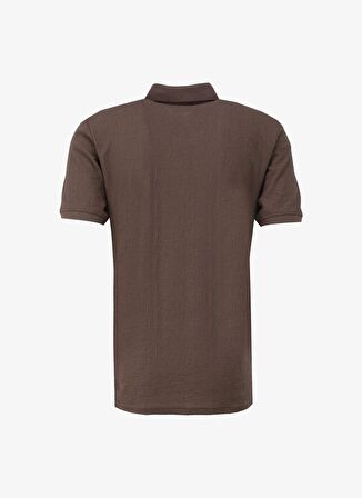 Jakarlı Kahve Erkek Polo T-Shirt SPBF4SM-TST 5086