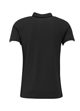 Fabrika Jakarlı Siyah Erkek Polo T-Shirt F4SM-TST 0939