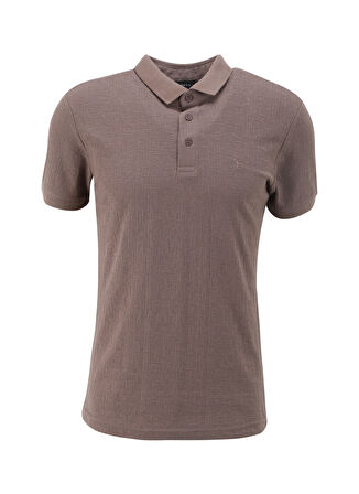 Fabrika Jakarlı Kahve Erkek Polo T-Shirt F4SM-TST 0939