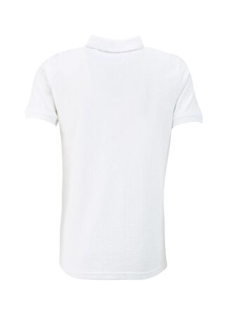 Fabrika Jakarlı Beyaz Erkek Polo T-Shirt F4SM-TST 0939