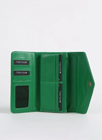 Fabrika Yeşil Kadın 20x10x3 cm Deri Cüzdan FRKBYN 511