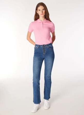 Fabrika İndigo Kadın Flare Denim Pantolon F4WL-PNT0642