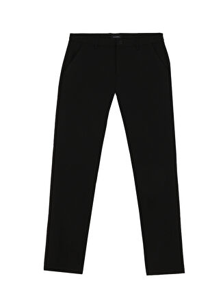 Fabrika Normal Bel Normal Paça Siyah Erkek Chino Pantolon F4WM-PNT 2782