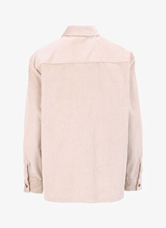 Fabrika Basic Gömlek Yaka Düz Bej Erkek Gömlek F4WM-GML 2708