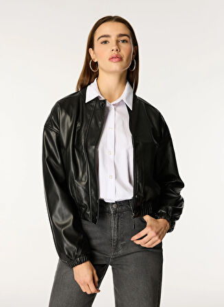 Fabrika Siyah Kadın Mont F4WL-MNT0404